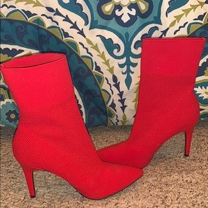 NWOT Red Heeled Boots